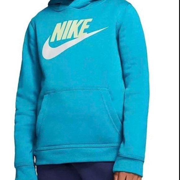 Nike Other - Nike Boys Sportswear Club Fleece Lined Pullover Hoodie Chlorine Blue